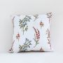 Multicolour Embroidered Set Of Cushion Cover Cotton White Background
