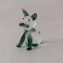 Crystal Glass Cute Lying Cat - Blue