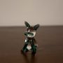 Crystal Glass Cute Lying Cat - Blue