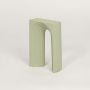 retro arch table decor green white background 1