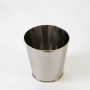 Main product image of stainless steel silver cup with cylindrical shape and open top on clean white background.