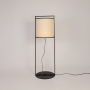 toby metal floor lamp light on white background