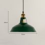Vintage Green Shade Pendant Light