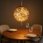 Amber Glass Hanging Lamp - Dome
