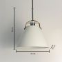 Minimal Nordic Pendant Light - White