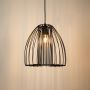 Cranbrook Geometric Pendant Light - BlackLight On White Background