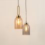 Ombre Hanging Light Silver Grouped