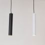condo pendant light black grouped light on white background