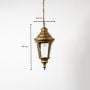 Traditional Outdoor Hanging Lamp - Gold