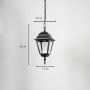 Mid-Century Outdoor Hanging Light - Small