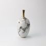 Almond Ceramic Vase Small White Background