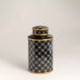 Black Luxe Ceramic Jar - Small