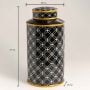 Black Luxe Ceramic Jar - Large
