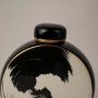 Wave Black & White Ceramic Jar