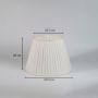 Pleated Empire Softback Lamp shade - White
