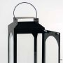 Ebony Black Metal Lantern - Medium