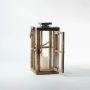 Ozigo Wooden Lantern Medium Light On White Background-1