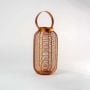 Rose Gold Constellation Stainless Steel Wired Tealight Lantern - Medium