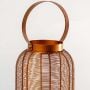 Rose Gold Constellation Stainless Steel Wired Tealight Lantern Large Closeup