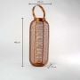 Rose Gold Constellation Stainless Steel Wired Tealight Lantern - Large