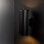 Ribbed Cylindrical Wall Light - Large