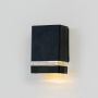 modern outdoor wall light black light on white background