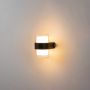 Coastal Up-Down Outdoor Wall Light Light On White Background