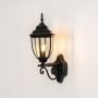  victorian outdoor wall light up light on white background