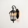 lumiere outdoor wall light down black light on white background