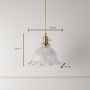 Goldenbell Glass Hanging Light