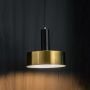 Dazzle Bright Black & Gold Metal Hanging Lamp