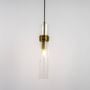 Sleek Glass Tube Hanging Pendant Lamp