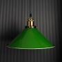 Industrial Green Enamel Pendant Light