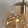 Postmodern Amber Crystal Glass Pendant Light