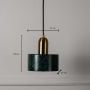 Marble Pendant Light - Green