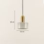 Marble Pendant Light - White