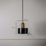 Marble Pendant Light - Black