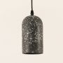 Terrazzo Cement Pendant Light - Black