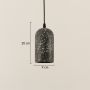 Terrazzo Cement Pendant Light - Black
