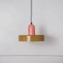 Italian Retro Pendant Light - Green & Pink