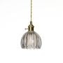 Retro Glass Flower Pendant Light - Transparent