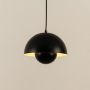 Flowerpot Pendant Light Black Main Lifestyle
