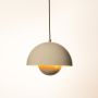 Flowerpot Pendant Light Grey On White Background 1
