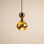 Umbra Pendant Light GoldLight On White Background