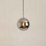 Cohen Globe Indoor Light Chrome light on white background