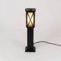 crossway outdoor pole light black light on white background