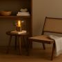 Ajan Grey Glass Table Lamp Main Lifestyle