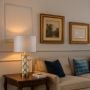 Rowan White Ceramic Table Lamp Small Lifestyle