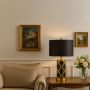 Rowan Black Ceramic Table Lamp Small Lifestyle