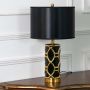 Rowan Black Ceramic Table Lamp - Small